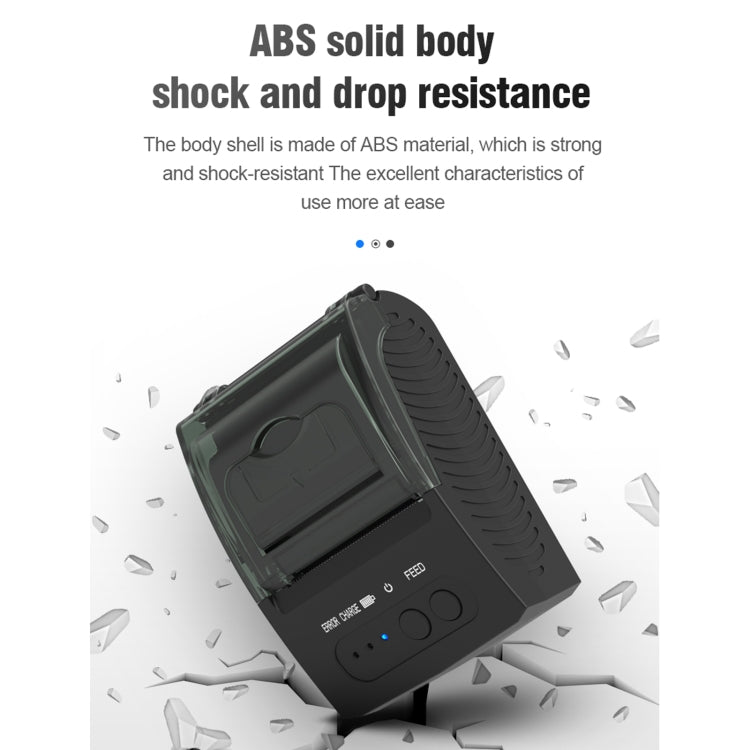 5811DD 58mm Bluetooth 4.0 Portable Thermal Bluetooth Receipt Printer, EU Plug - free shipping - PMC TechLife - Order now!