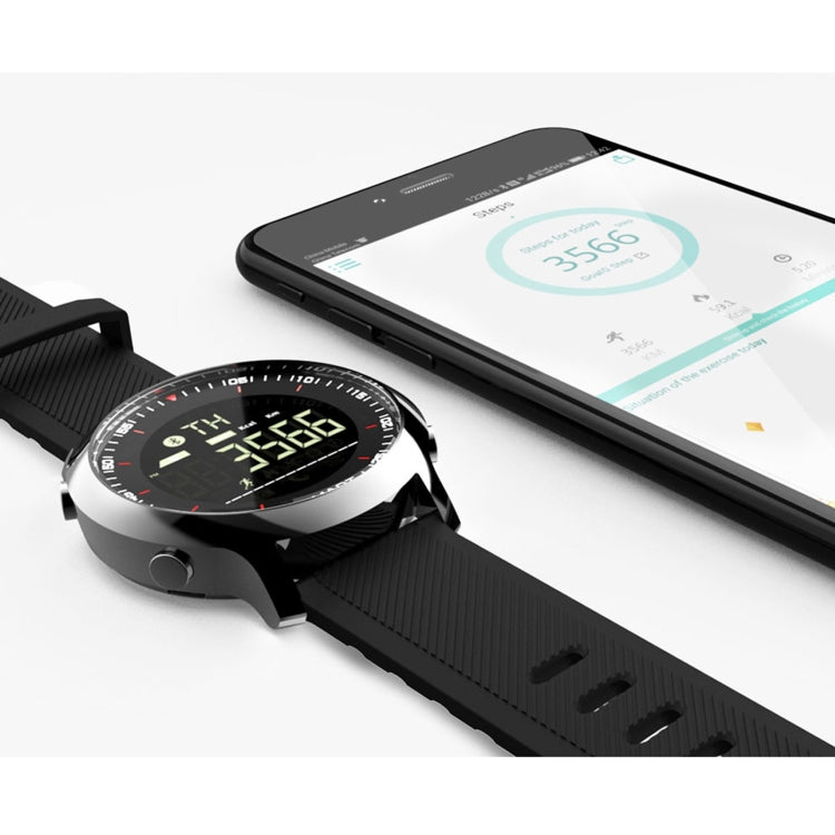 Lokmat MK18 1.1 inch Circle Screen IP68 Waterproof Smart Watch, Support Information Reminder / Remote Camera / Walking Motion Monitor(Silver) - free shipping - PMC TechLife - Order now!