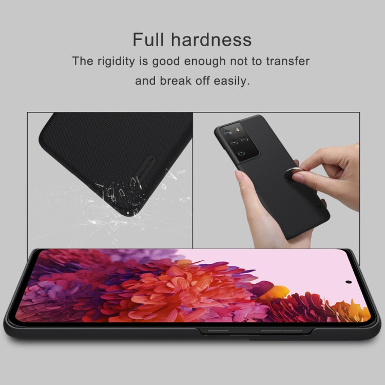 For Samsung Galaxy S21 Ultra 5G NILLKIN Frosted Concave-convex Texture PC Protective Case(Black) - free shipping - PMC TechLife - Order now!