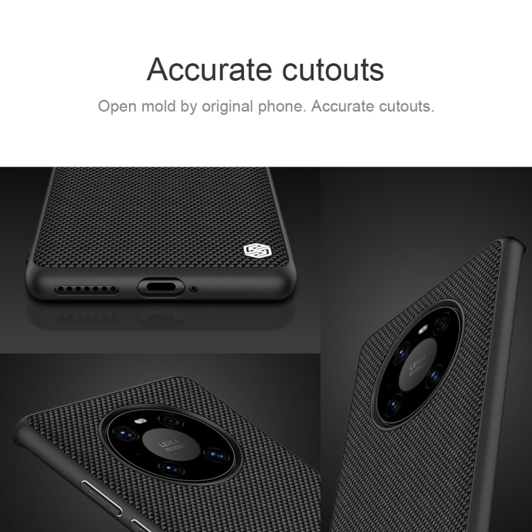 For Huawei Mate 40 NILLKIN 3D Textured Nylon Fiber TPU Case(Black) - Huawei Cases by NILLKIN | Online Shopping South Africa | PMC Jewellery