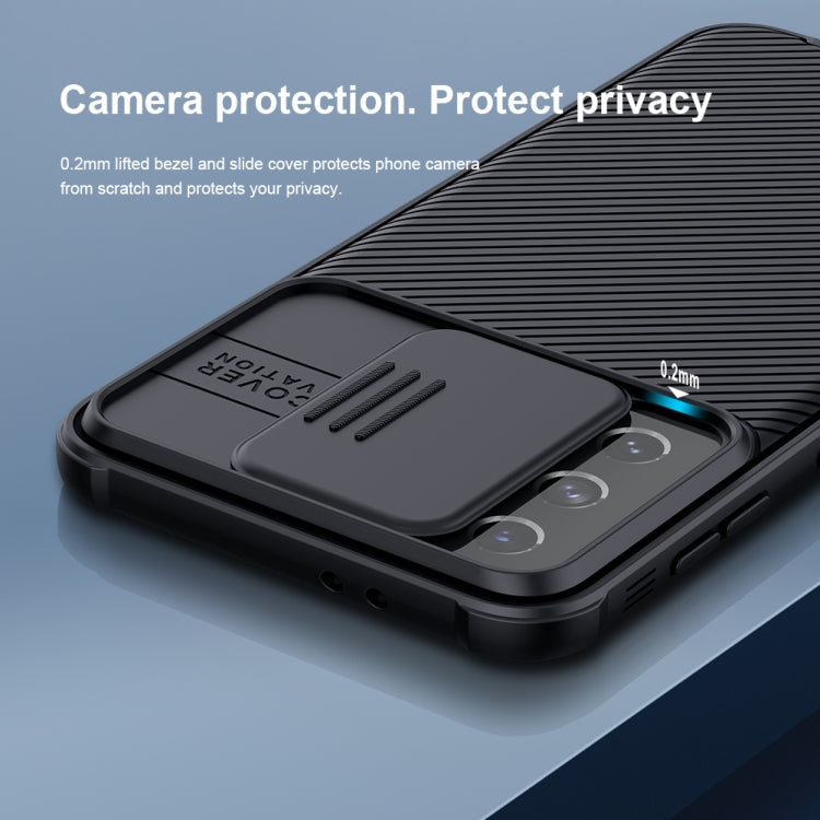 For Samsung Galaxy S21 5G NILLKIN Black Mirror Pro Series Camshield Full Coverage Dust-proof Scratch Resistant Phone Case(Black) - free shipping - PMC TechLife - Order now!