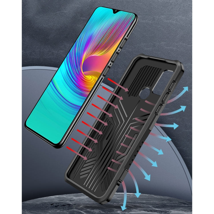For OPPO Reno5 5G Machine Armor Warrior Shockproof PC + TPU Protective Case(Royal Blue) - free shipping - PMC TechLife - Order now!