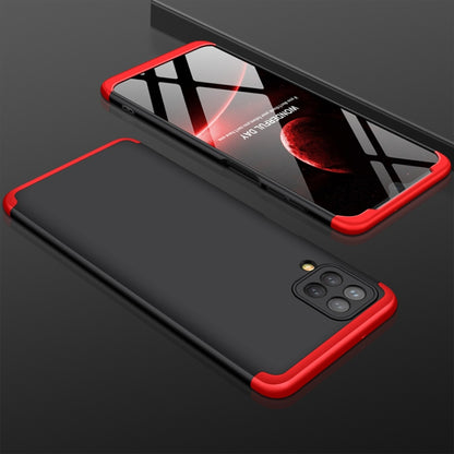 For Samsung Galaxy A12 GKK Three Stage Splicing Full Coverage PC Case(Black+Red) - Galaxy Phone Cases by GKK | Online Shopping South Africa | PMC Jewellery