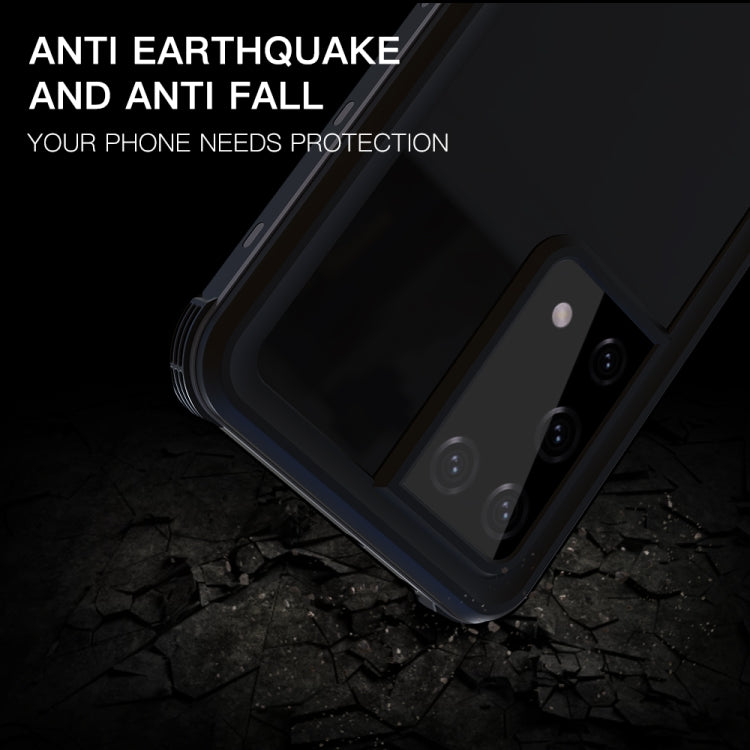 For Samsung Galaxy S21 Ultra 5G RedPepper Transparent Dot Shockproof Waterproof PC + TPU Protective Case(Black) - free shipping - PMC TechLife - Order now!