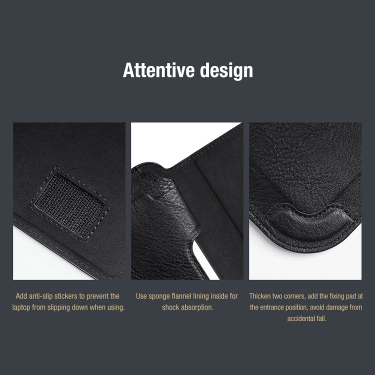 NILLKIN Water Wave Texture Versatile Laptop Sleeve For 14.0 inch and Below(Brown) - free shipping - PMC TechLife - Order now!