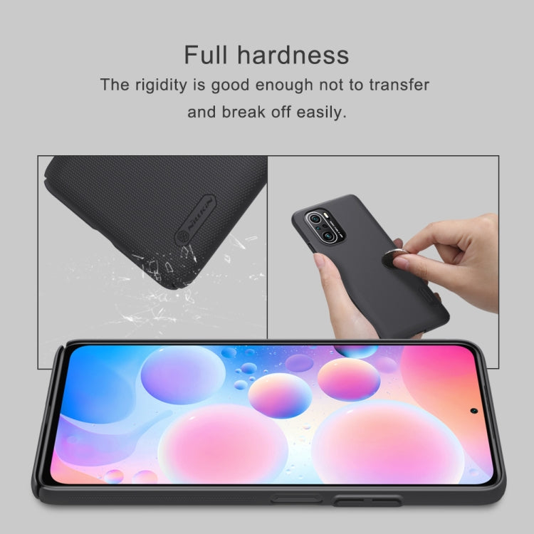 For Xiaomi Redmi K40 / K40 Pro / K40 Pro+ NILLKIN Frosted Concave-convex Texture PC Protective Case(Black) - Xiaomi Cases by NILLKIN | Online Shopping South Africa | PMC Jewellery