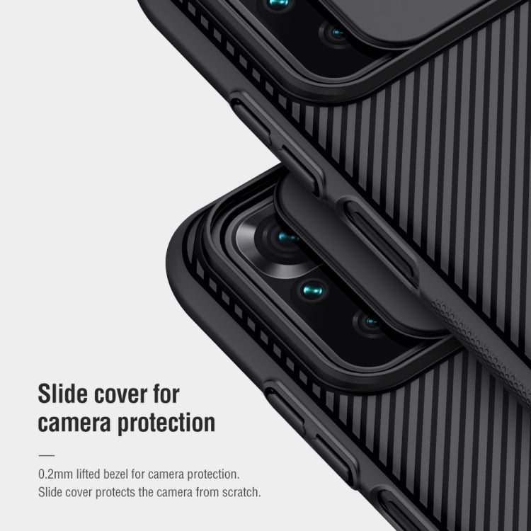 For Xiaomi Redmi Note 10 4G NILLKIN Black Mirror Series Camshield Full Coverage Dust-proof Scratch Resistant PC Case(Black) - Xiaomi Cases by NILLKIN | Online Shopping South Africa | PMC Jewellery