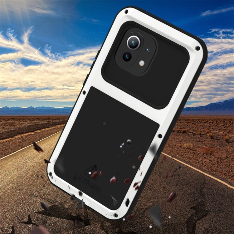 For Xiaomi Mi 11 LOVE MEI Metal Shockproof Waterproof Dustproof Protective Case without Glass(Yellow) - Xiaomi Cases by PMC TechLife | Online Shopping South Africa | PMC TechLife