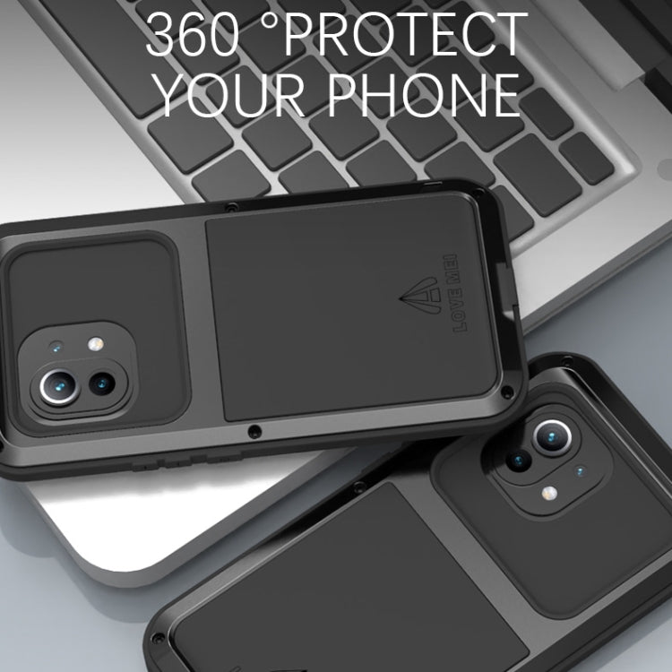 For Xiaomi Mi 11 LOVE MEI Metal Shockproof Waterproof Dustproof Protective Case without Glass(Yellow) - Xiaomi Cases by PMC TechLife | Online Shopping South Africa | PMC TechLife
