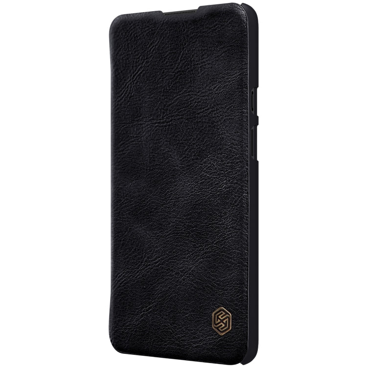 For OnePlus 9 (IN/CN Version) NILLKIN QIN Series Crazy Horse Texture Horizontal Flip Leather Case with Card Slot(Black) - OnePlus Cases by NILLKIN | Online Shopping South Africa | PMC Jewellery