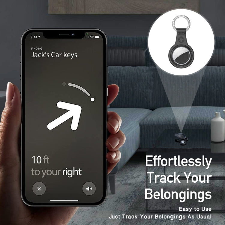 DUX DUCIS 4 PCS / Sets Frosted TPU Protective Case with Key Ring for AirTag - Other by DUX DUCIS | Online Shopping South Africa | PMC TechLife | Buy Now Pay Later Mobicred