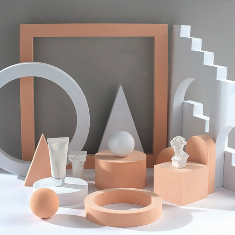 2 x Triangles Combo Kits Geometric Cube Solid Color Photography Photo Background Table Shooting Foam Props (Pink) - free shipping - PMC TechLife - Order now!
