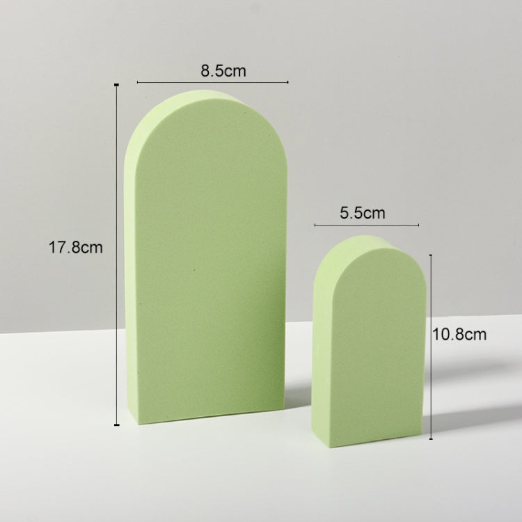 2 x Door Combo Kits Geometric Cube Solid Color Photography Photo Background Table Shooting Foam Props (Green) - free shipping - PMC TechLife - Order now!