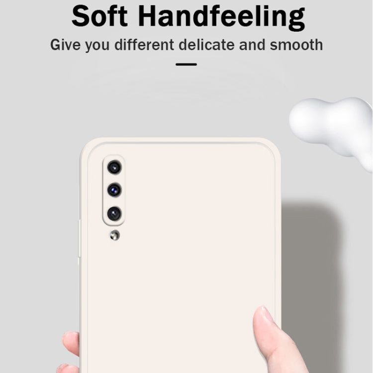 For Samsung Galaxy A50 Solid Color Imitation Liquid Silicone Straight Edge Dropproof Full Coverage Protective Case(Matcha Green) - free shipping - PMC TechLife - Order now!