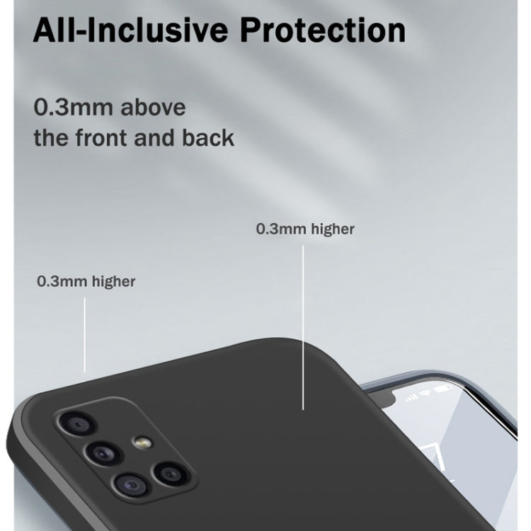 For Samsung Galaxy M51 Solid Color Imitation Liquid Silicone Straight Edge Dropproof Full Coverage Protective Case(Blue) - free shipping - PMC TechLife - Order now!