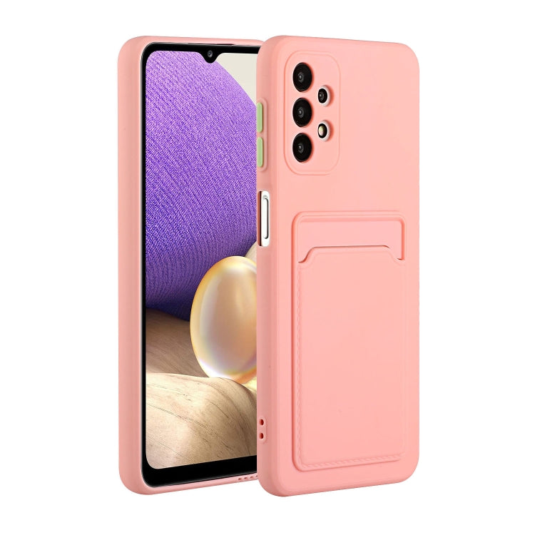 For Samsung Galaxy A32 4G Card Slot Design Shockproof TPU Protective Case(Pink) - free shipping - PMC TechLife - Order now!