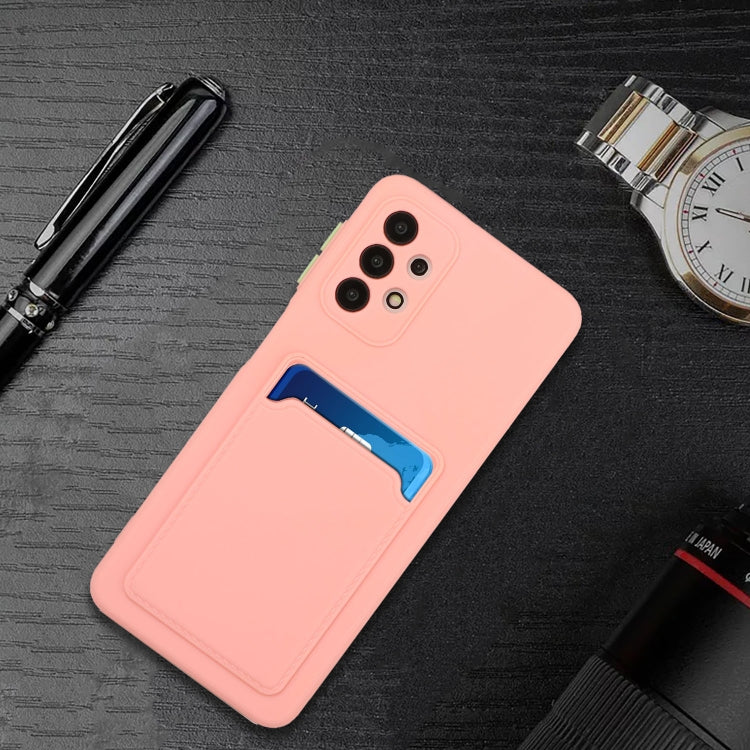 For Samsung Galaxy A32 4G Card Slot Design Shockproof TPU Protective Case(Pink) - free shipping - PMC TechLife - Order now!