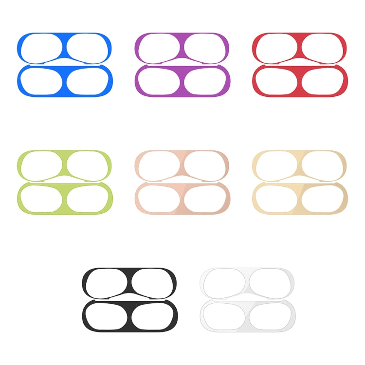For Apple AirPods Pro Wireless Earphone Protective Case Metal Protective Sticker(Blue) - Protective Sticker by PMC TechLife | Online Shopping South Africa | PMC TechLife