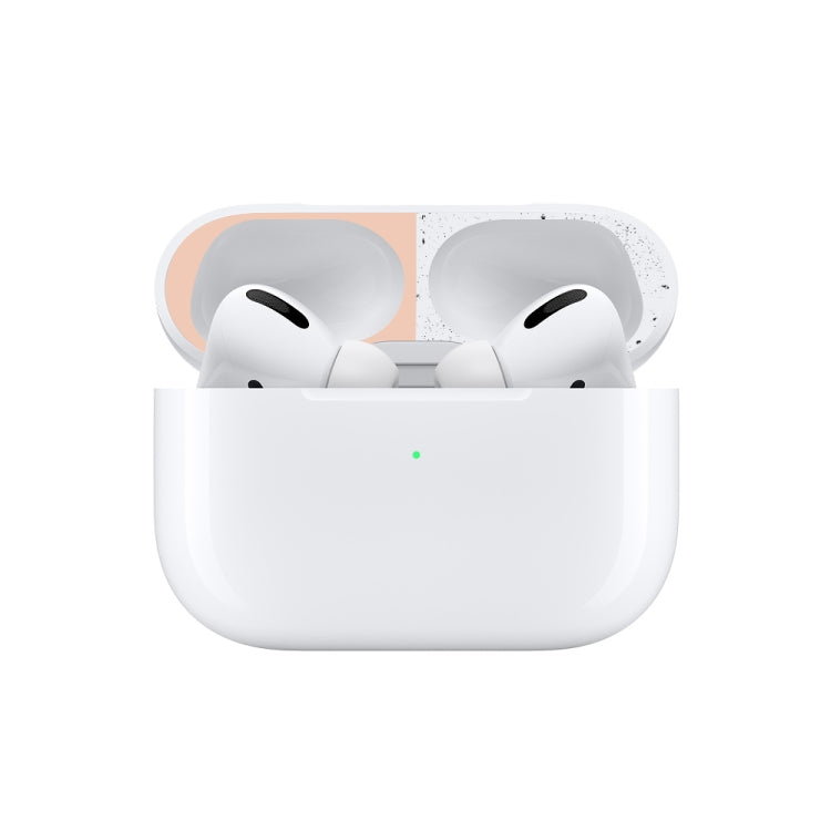 For Apple AirPods Pro Wireless Earphone Protective Case Metal Protective Sticker(Purple) - Protective Sticker by PMC TechLife | Online Shopping South Africa | PMC TechLife