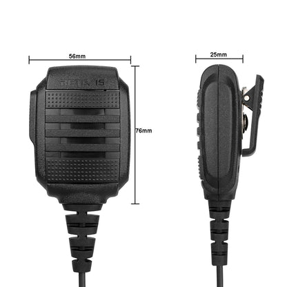 RETEVIS RS-114 IP54 Waterproof 2 Pin Speaker Microphone for H777/RT21/RT27 - Microphones & Headsets by RETEVIS | Online Shopping South Africa | PMC Jewellery | Buy Now Pay Later Mobicred