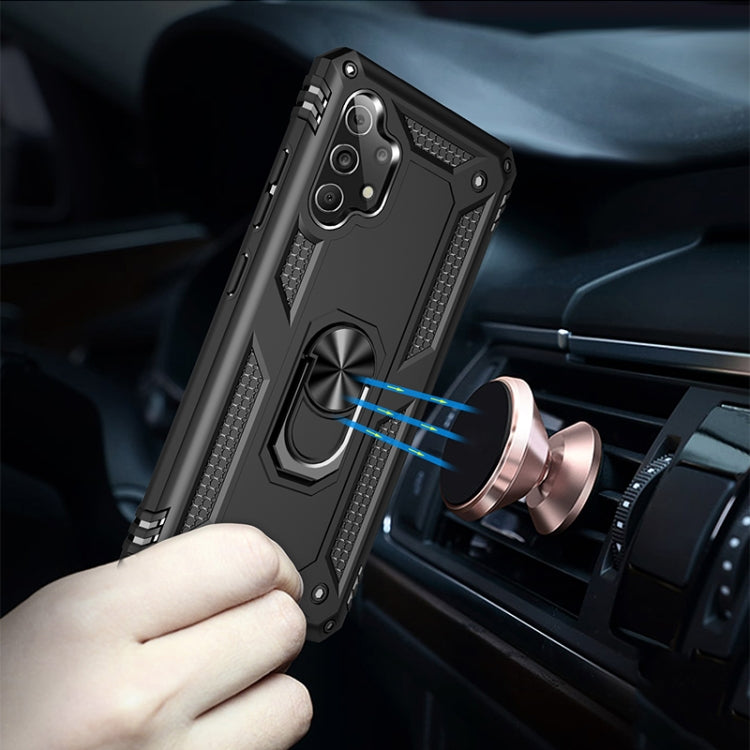 For Samsung Galaxy A32 4G Shockproof TPU + PC Protective Case with 360 Degree Rotating Holder(Black) - Galaxy Phone Cases by PMC TechLife | Online Shopping South Africa | PMC TechLife | Buy Now Pay Later Mobicred
