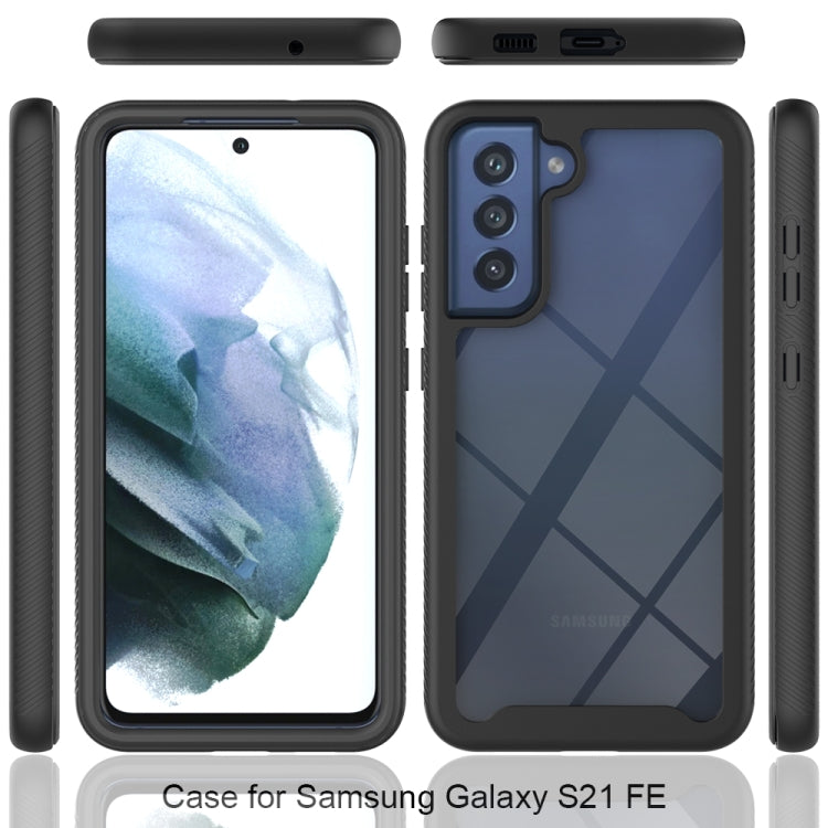 For Samsung Galaxy S21 FE Starry Sky Solid Color Series Shockproof PC + TPU Protective Case(Black) - Galaxy Phone Cases by PMC TechLife | Online Shopping South Africa | PMC TechLife | Buy Now Pay Later Mobicred