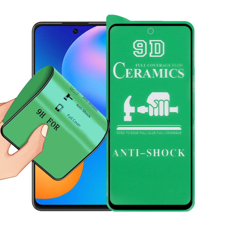 For Huawei P smart 2021 9D Full Screen Full Glue Ceramic Film - Huawei Tempered Glass by PINWUYO | Online Shopping South Africa | PMC TechLife | Buy Now Pay Later Mobicred