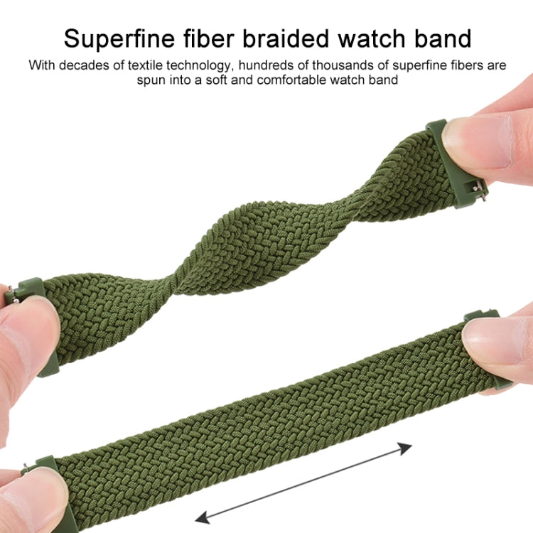 Compatible with Garmin Vivoactive 3 Adjustable Nylon Braided Elasticity Watch Band, Size:125mm(Rainbow) - Watch Bands by PMC Jewellery | Online Shopping South Africa | PMC Jewellery | Buy Now Pay Later Mobicred