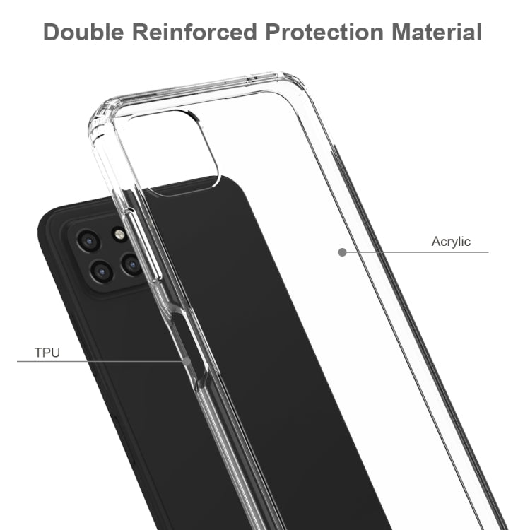 For Samsung Galaxy A22 5G Shockproof Scratchproof TPU + Acrylic Protective Case(Transparent) - free shipping - PMC TechLife - Order now!