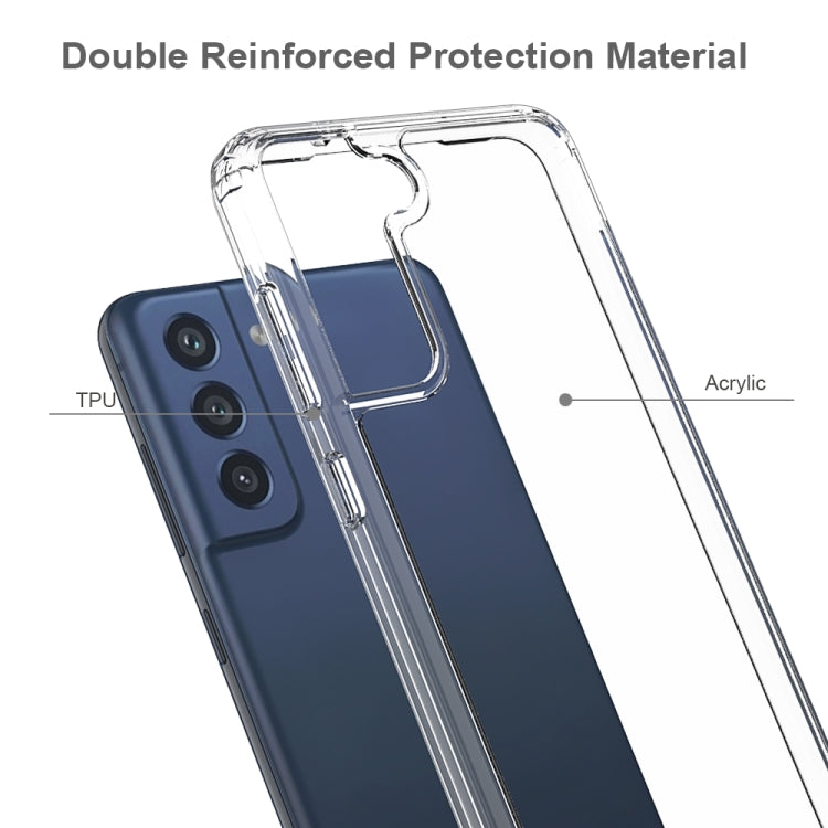 For Samsung Galaxy S21 FE 5G Shockproof Scratchproof TPU + Acrylic Protective Case(Transparent) - free shipping - PMC TechLife - Order now!