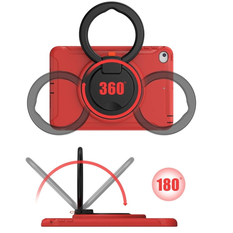 Shockproof TPU + PC Protective Case with 360 Degree Rotation Foldable Handle Grip Holder & Pen Slot For iPad mini 5 / 4(Red) - iPad mini (2019) / mini 5 Cases by PMC TechLife | Online Shopping South Africa | PMC TechLife | Buy Now Pay Later Mobicred