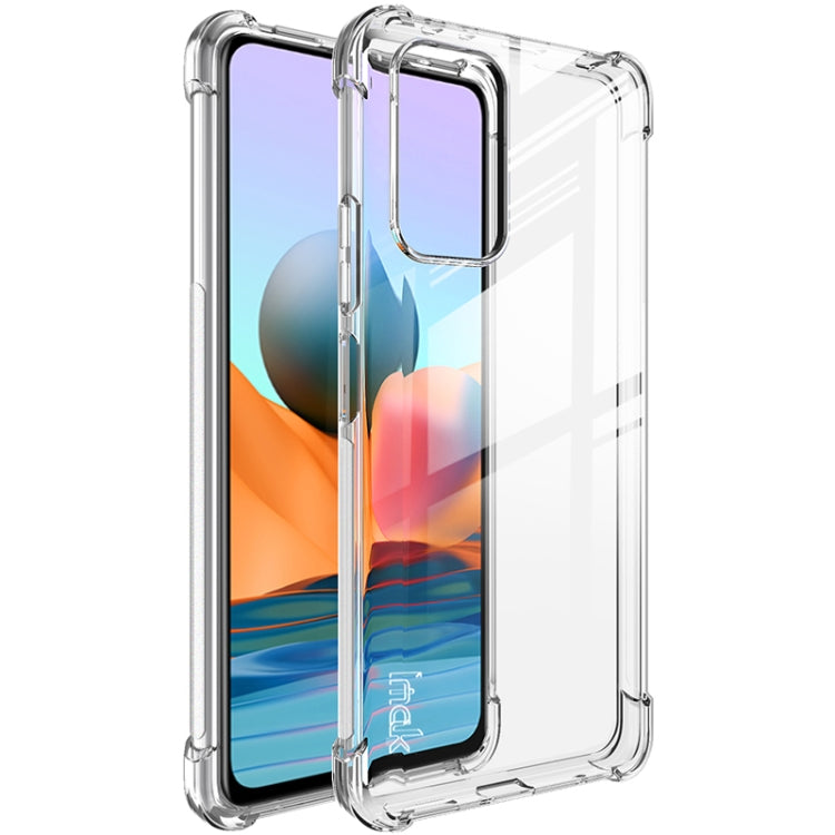 For Xiaomi Redmi Note 10 Pro Overseas Version IMAK All-inclusive Shockproof Airbag TPU Case with Screen Protector(Transparent) - Xiaomi Cases by imak | Online Shopping South Africa | PMC TechLife | Buy Now Pay Later Mobicred