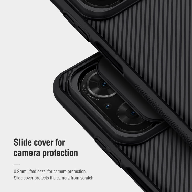 For Honor 50 SE NILLKIN Black Mirror Series PC Camshield Full Coverage Dust-proof Scratch Resistant Case(Black) - Honor Cases by NILLKIN | Online Shopping South Africa | PMC Jewellery