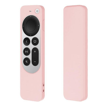 Silicone Protective Case Cover with Rope For Apple TV 4K 4th Siri Remote Controller(Pink) - Apple TV Accessories by PMC Jewellery | Online Shopping South Africa | PMC Jewellery