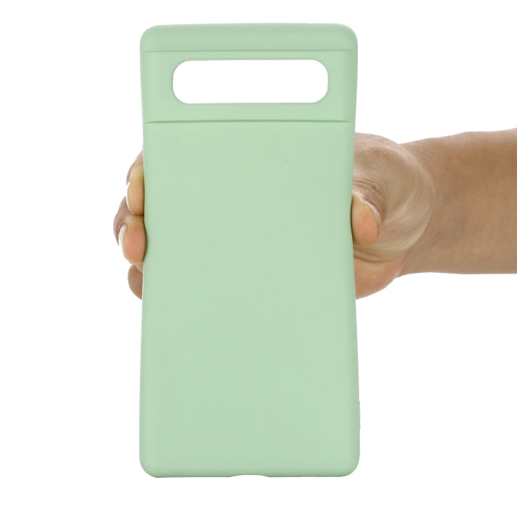 For Google Pixel 6 Pure Color Liquid Silicone Shockproof Full Coverage Case(Green) - Google Cases by PMC TechLife | Online Shopping South Africa | PMC TechLife | Buy Now Pay Later Mobicred