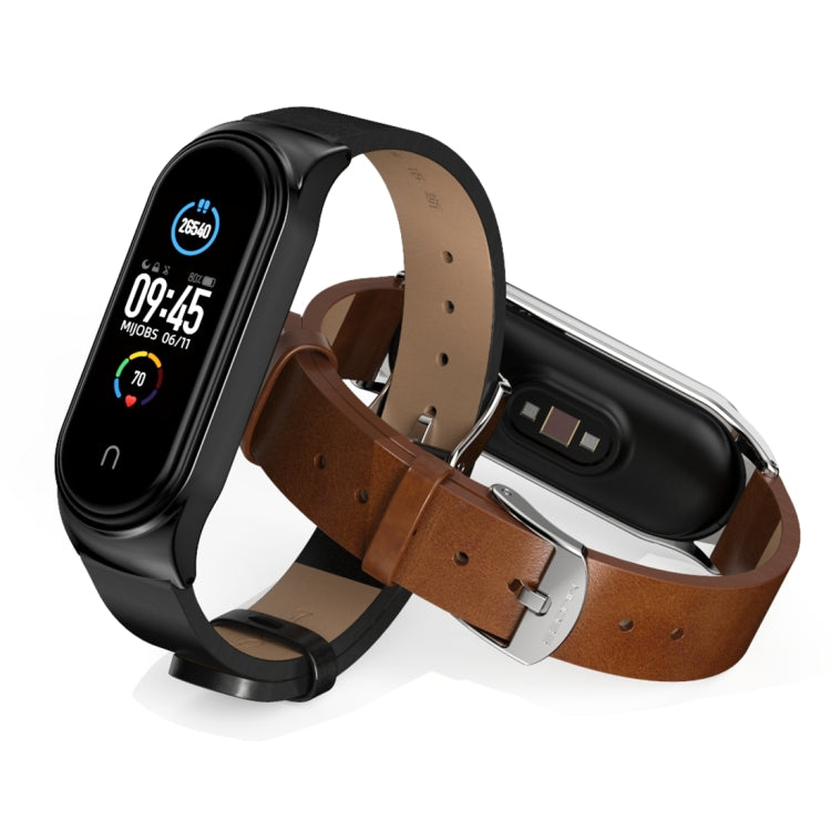 For Xiaomi Mi Band 6 / 5 / 4 / 3 Mijobs CS Microfiber Leather Watch Band(Blue) - free shipping - PMC TechLife - Order now!