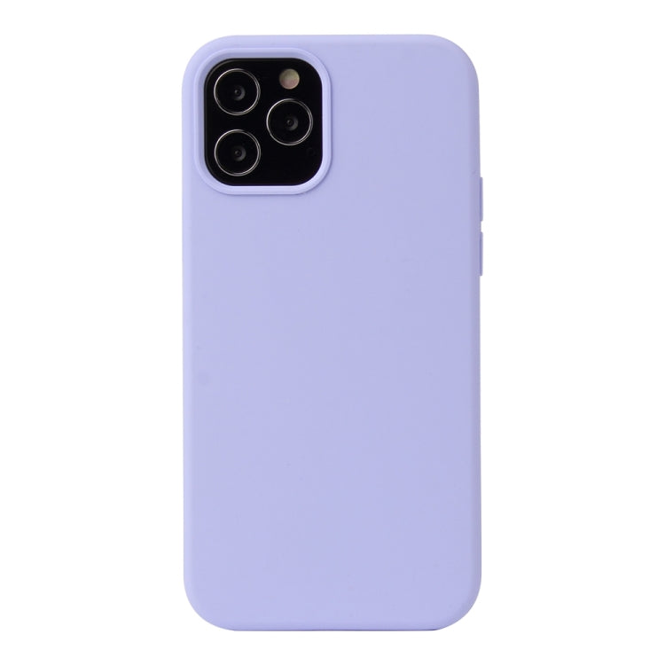 For iPhone 13 Solid Color Liquid Silicone Shockproof Protective Case(Light Purple) - iPhone 13 Cases by PMC TechLife | Online Shopping South Africa | PMC TechLife