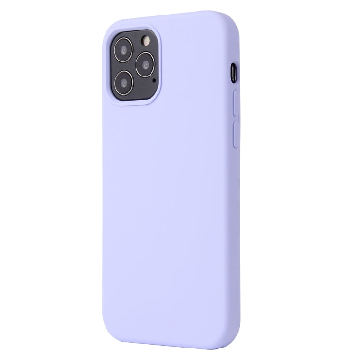 For iPhone 13 Solid Color Liquid Silicone Shockproof Protective Case(Light Purple) - iPhone 13 Cases by PMC TechLife | Online Shopping South Africa | PMC TechLife