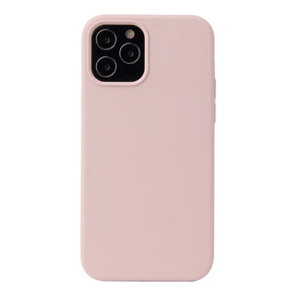 For iPhone 13 Solid Color Liquid Silicone Shockproof Protective Case(Sand Pink) - iPhone 13 Cases by PMC Jewellery | Online Shopping South Africa | PMC Jewellery