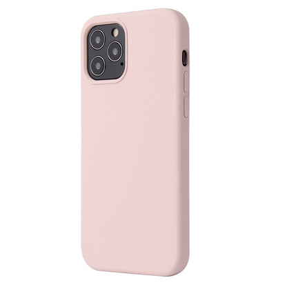 For iPhone 13 Solid Color Liquid Silicone Shockproof Protective Case(Sand Pink) - iPhone 13 Cases by PMC Jewellery | Online Shopping South Africa | PMC Jewellery