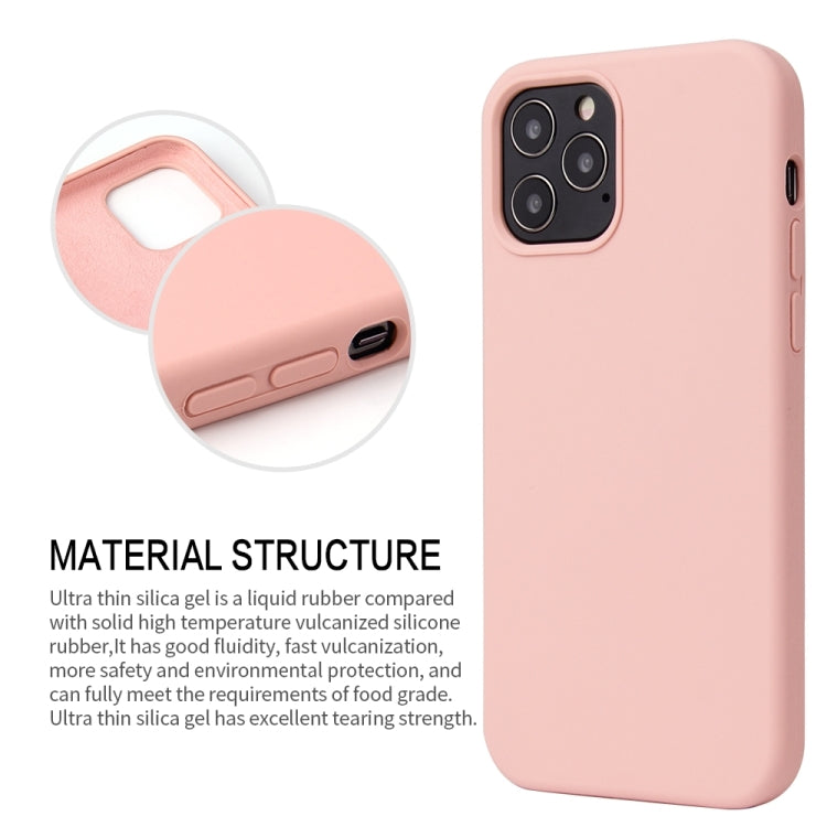 For iPhone 13 Solid Color Liquid Silicone Shockproof Protective Case(Sand Pink) - iPhone 13 Cases by PMC TechLife | Online Shopping South Africa | PMC TechLife