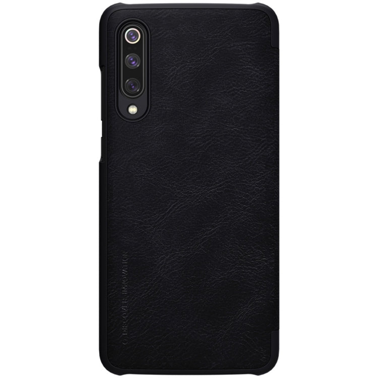 For Xiaomi Mi 9 Pro 5G NILLKIN QIN Series Crazy Horse Texture Horizontal Flip Leather Case with Card Slot(Black) - Xiaomi Cases by NILLKIN | Online Shopping South Africa | PMC Jewellery