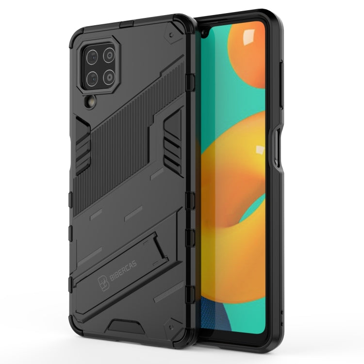 For Samsung Galaxy M32 Punk Armor 2 in 1 PC + TPU Shockproof Case with Invisible Holder(Black) - Galaxy Phone Cases by PMC TechLife | Online Shopping South Africa | PMC TechLife