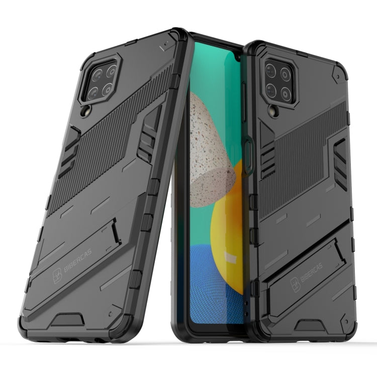 For Samsung Galaxy M32 Punk Armor 2 in 1 PC + TPU Shockproof Case with Invisible Holder(Black) - Galaxy Phone Cases by PMC TechLife | Online Shopping South Africa | PMC TechLife
