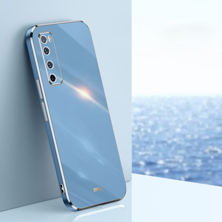 For Huawei nova 7 5G XINLI Straight Edge 6D Electroplate TPU Phone Case(Celestial Blue) - Huawei Cases by XINLI | Online Shopping South Africa | PMC TechLife | Buy Now Pay Later Mobicred