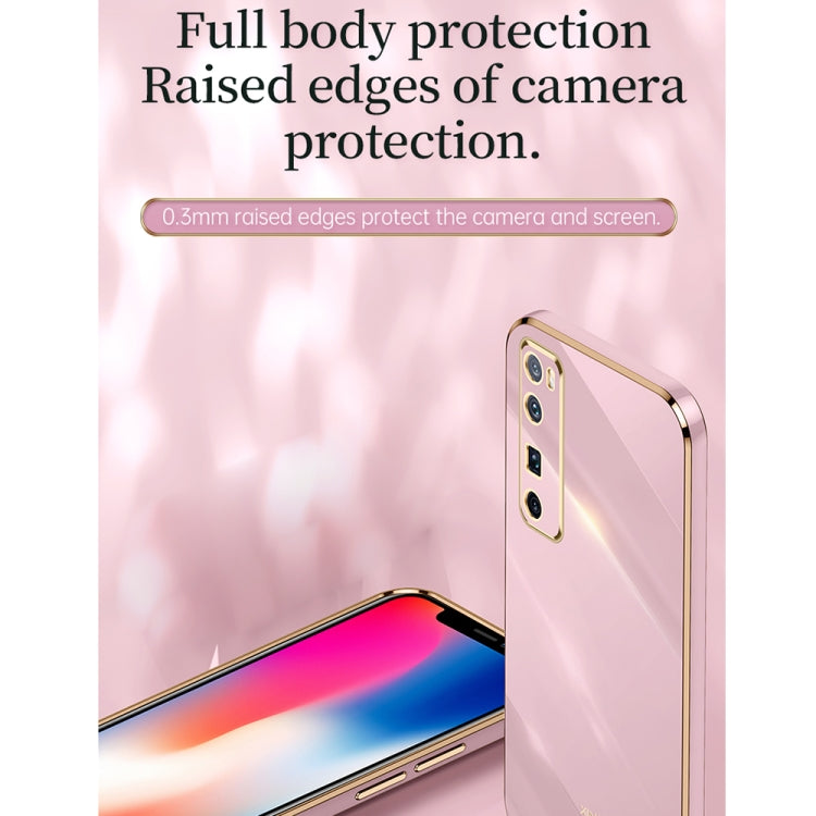 For Huawei nova 7 5G XINLI Straight Edge 6D Electroplate TPU Phone Case(Celestial Blue) - Huawei Cases by XINLI | Online Shopping South Africa | PMC TechLife | Buy Now Pay Later Mobicred