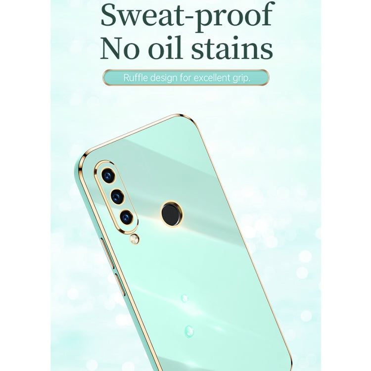 For Huawei P30 Lite XINLI Straight Edge 6D Electroplate TPU Phone Case with Ring Holder(Black) - Huawei Cases by XINLI | Online Shopping South Africa | PMC TechLife | Buy Now Pay Later Mobicred