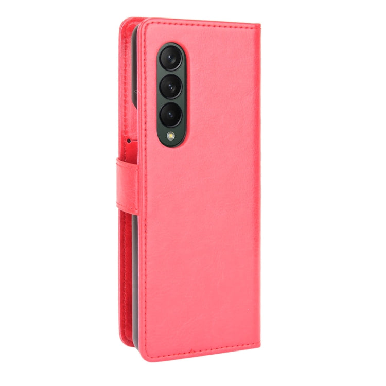 For Samsung Galaxy Z Fold3 5G Crazy Horse Texture Horizontal Flip Leather Case with Holder & Card Slots & Lanyard(Red) - Galaxy Phone Cases by GKK | Online Shopping South Africa | PMC Jewellery | Buy Now Pay Later Mobicred