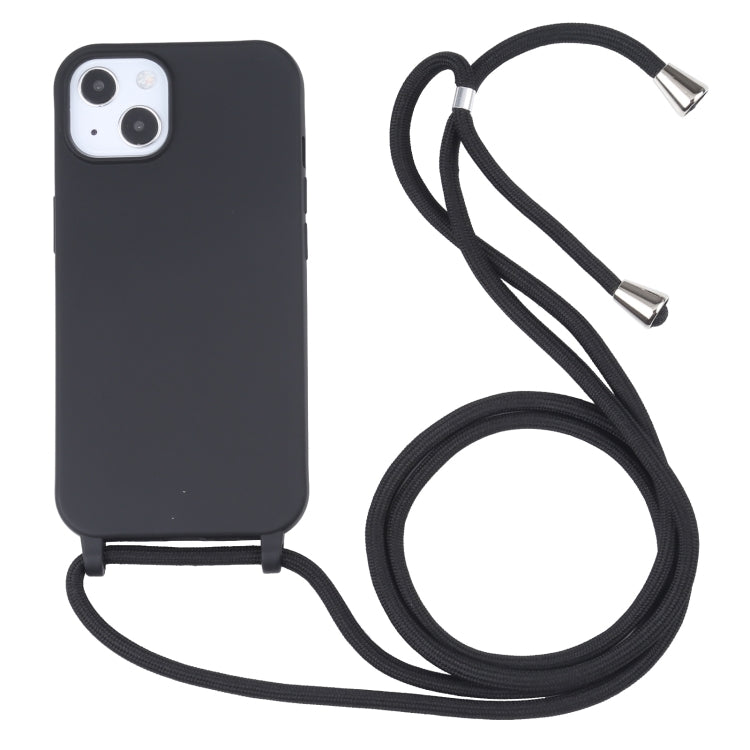 For iPhone 13 Pro Max Candy Colors TPU Protective Case with Lanyard (Black) - free shipping - PMC TechLife - Order now!