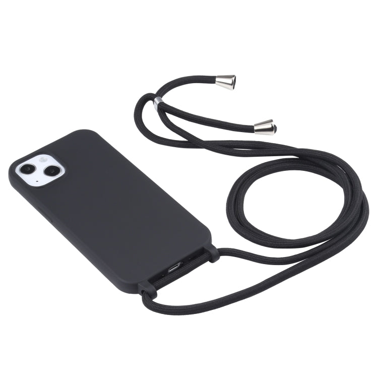 For iPhone 13 Pro Max Candy Colors TPU Protective Case with Lanyard (Black) - free shipping - PMC TechLife - Order now!